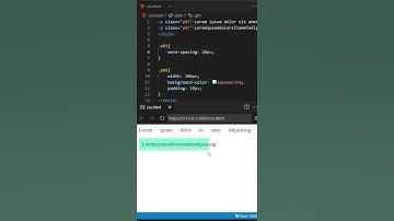 word-spacing & word-break in CSS #shorts