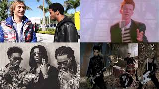Mashup David Guetta Ft Kid Cudi & Rick Astley & Green Day & Migos
