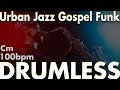 Urban jazz gospel funk drumless track100bpm keycm