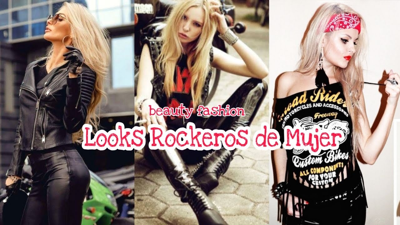 pelota Romper Artista Looks Rockeros de Mujer Style rocker - YouTube