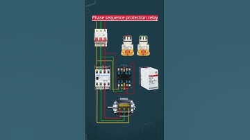 Phase sequence protection Relay connected in three phase motor #shorts #shortvideo #electrical
