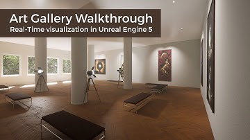 Art Gallery Walkthrough UE5 Real-Time visualization