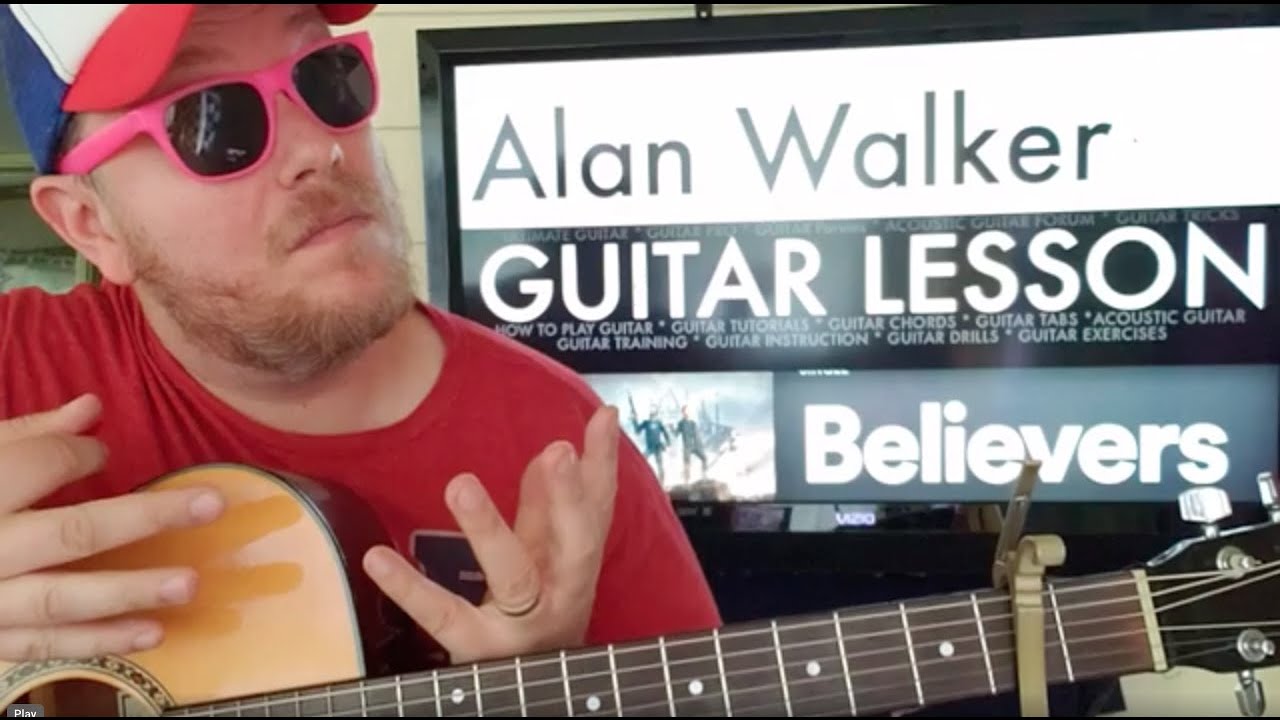 How To Play Believers Guitar Alan Walker Conor Maynard / easy guitar