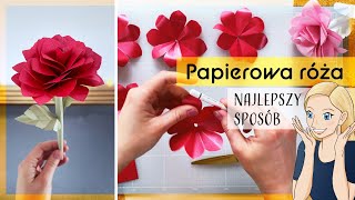 PAPIEROWA RÓŻA 🌹: tutorial krok po kroku na Dzień Matki