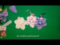 Fior di loto - fiori di stoffa tutorial by CraftOnLine