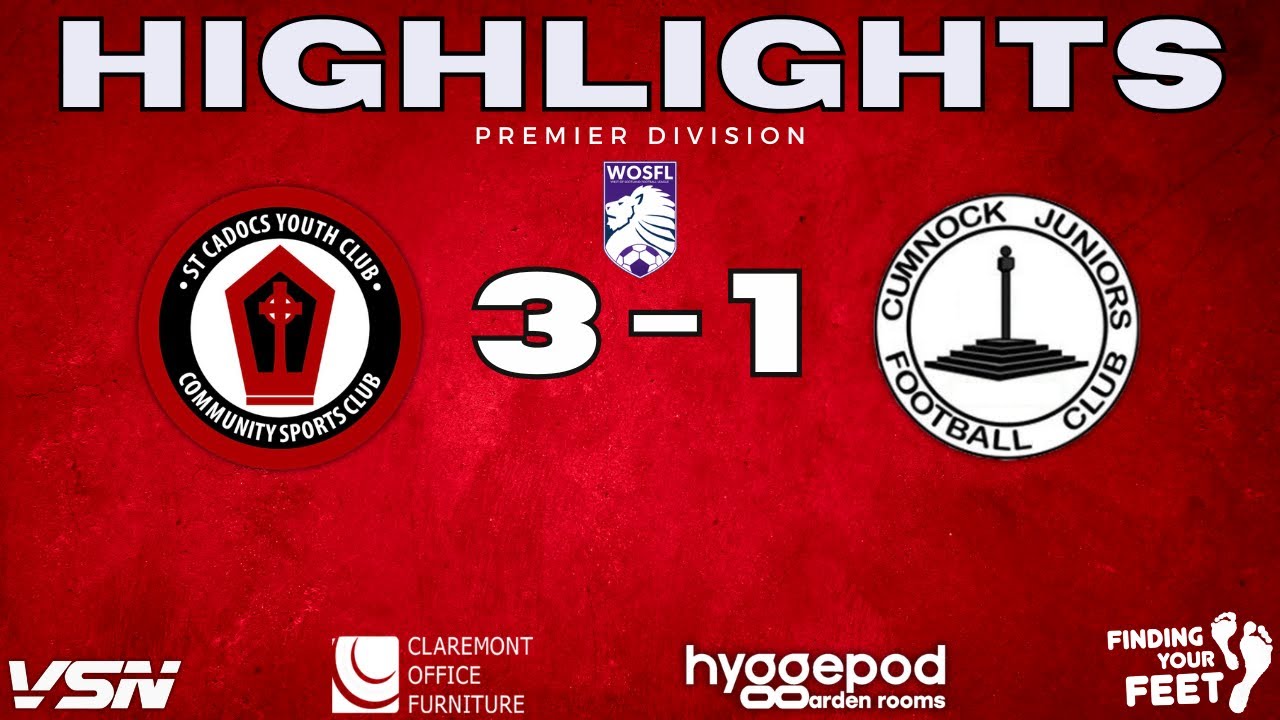 St Cadoc's 3-1 Cumnock Juniors | WoSFL Premier Division Highlights | 14/12/24