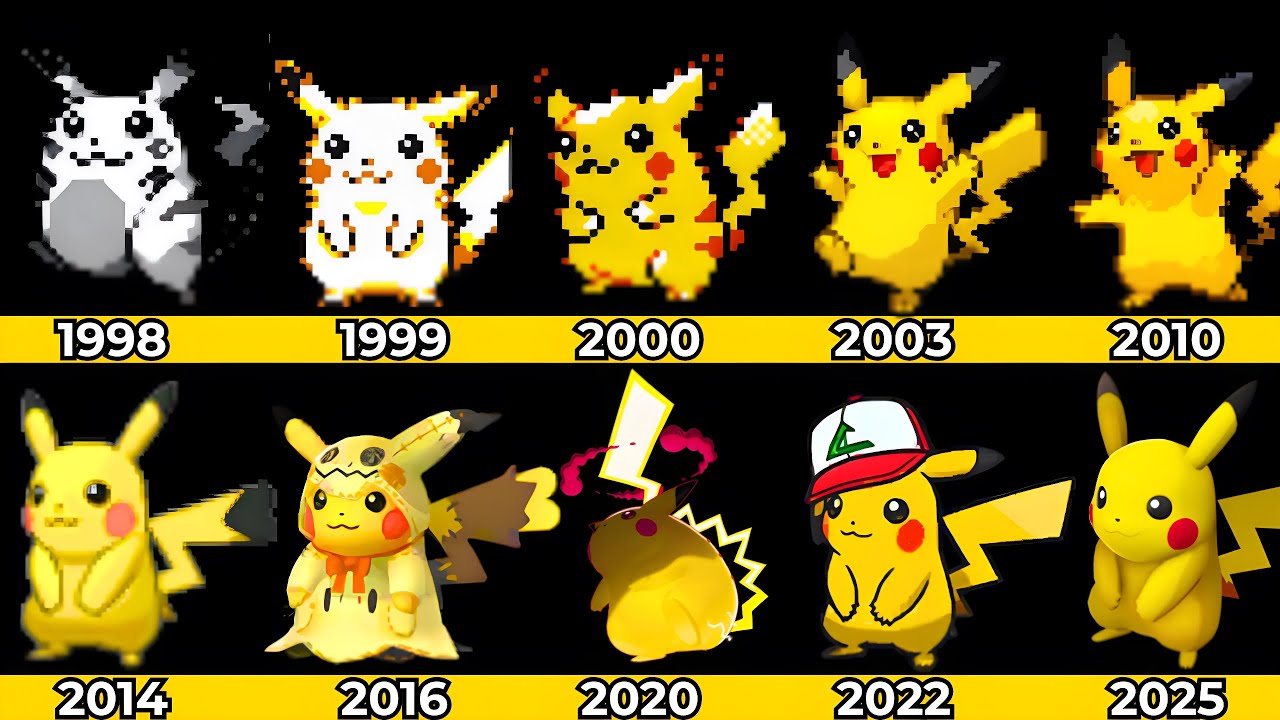 Evolution of Pokémon Game Graphics (1998–2025)