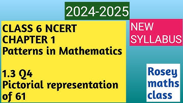 1.3 Q4 Class 6 Patterns in Mathematics/Figure it out /61 dot picture#maths #ncert #ganitaprakash