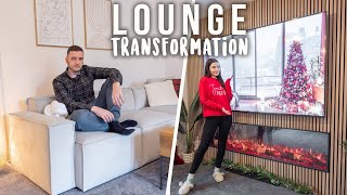 EXTREME FINISHED LOUNGE TRANSFORMATION! MODERN SCANDINAVIAN STYLE!