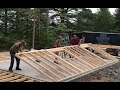 Time lapse 29000 2 car garage with wood siding