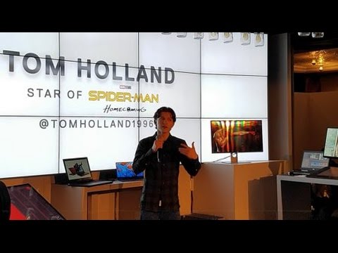 Tom Holland, star of Spider-Man Homecoming talks Dell at CES 2017