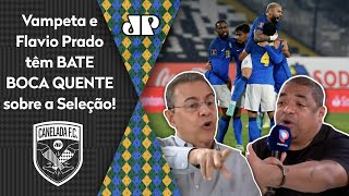 TRETA! Vampeta SE IRRITA e BATE BOCA com Flavio Prado sobre a Seleção Brasileira!