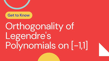 Orthogonality of Legendre