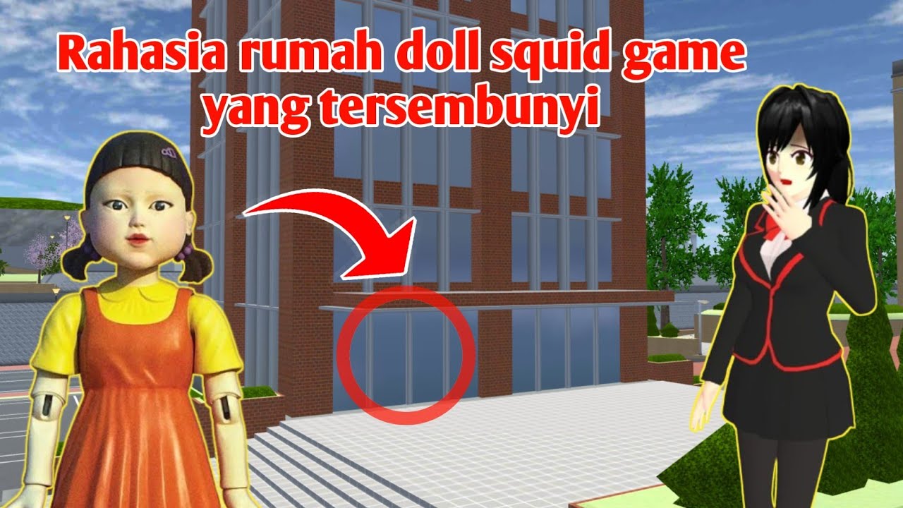 RAHASIA RUMAH DOLL SQUID GAME YANG TERSEMBUNYI || SAKURA SCHOOL Simulator