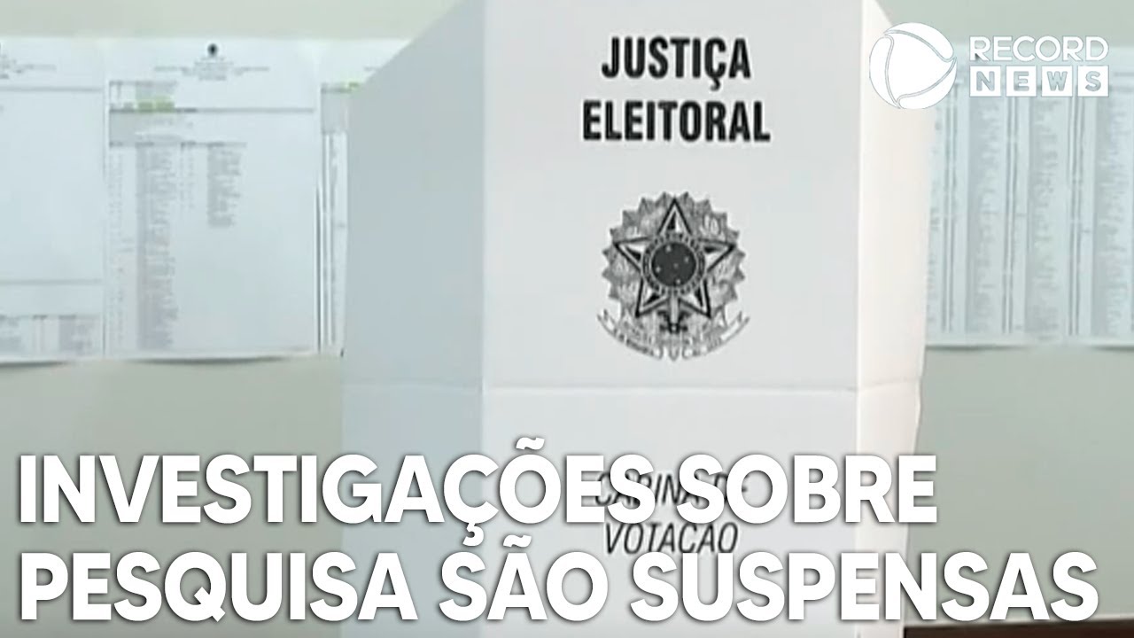 Moraes suspende investigações sobre pesquisas eleitorais