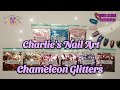 Charlie's nail art chameleon glitter range swatches