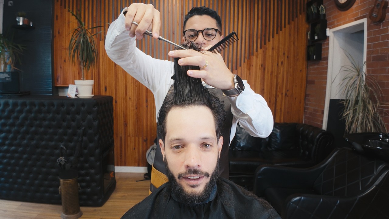 💈[ASMR] Corte de Cabelo e Barba Relaxante (Para dormir)