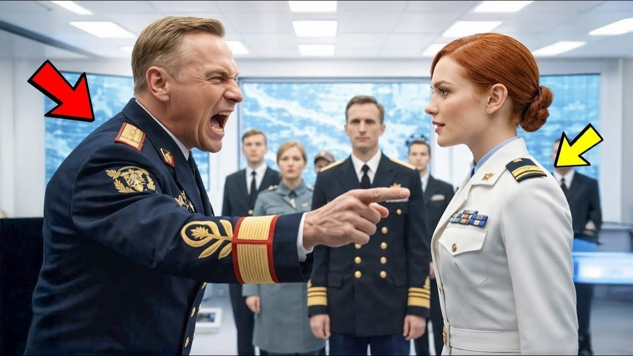 Wer ist Ihr Kommandant  fragt der Admiral  Sie sehen sie gerade an, antwortet sie lächelnd