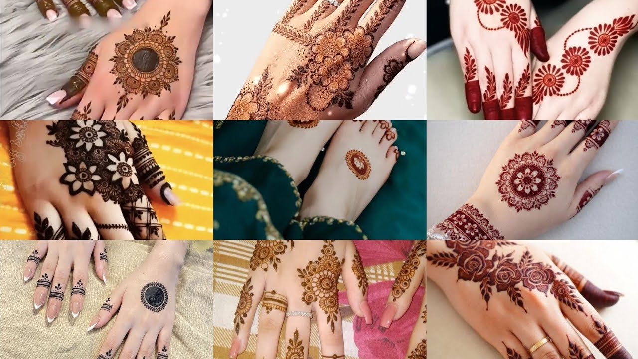 Ramadan Mubarak Stylish aesthetic easy simple new Mehndi Designs - Eid special Mehndi Designs 