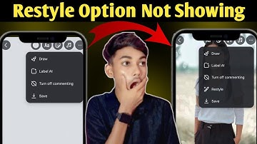 instagram story restyle option not showing problem 2025 | restyle option not showing in instagram
