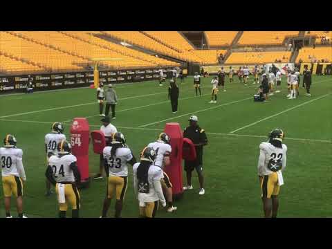 Sights and Sounds from Steelers Training Camp 8/18/21: RB Pass Block Drills | Steelers Now Sights and Sounds from Steelers Training Camp 8/18/21: RB Pass Block Drills | Steelers Now