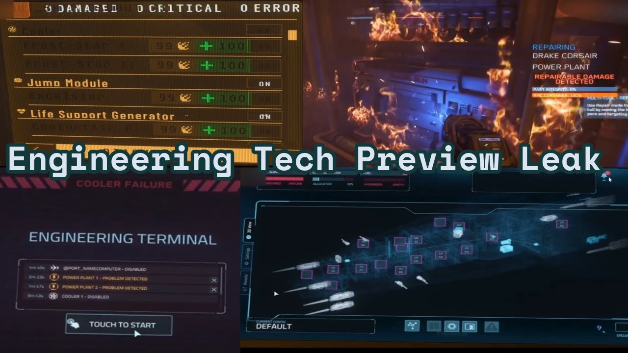 Leaked - Engineering Gameplay - Star Citizen Tech Preview - YouTube