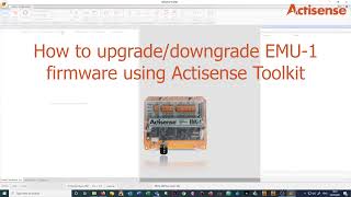 How to upgrade/downgrade Actisense Engine Monitoring Unit's firmware using NMEA Toolkit