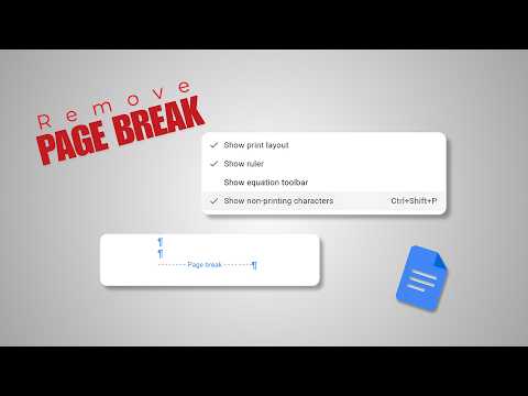 [TUTO] How to Remove Page Break in Google Docs