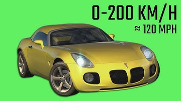 Pontiac Solstice - Acceleration in 7 Games