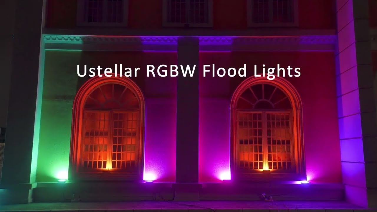 Ustellar 25W Remote-controlled RGBW Floodlights