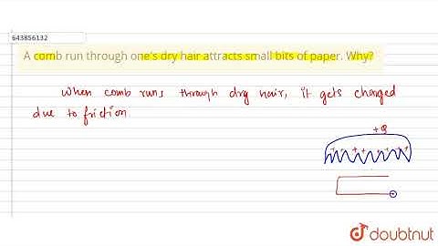 A comb run through one