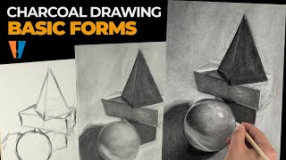 Charcoal Drawing  Basic Forms