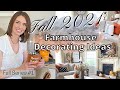 COZY FALL FARMHOUSE DECORATING IDEAS | FALL HOME DECORATING SERIES | FAMILY ROOM DECORATE WITH ME