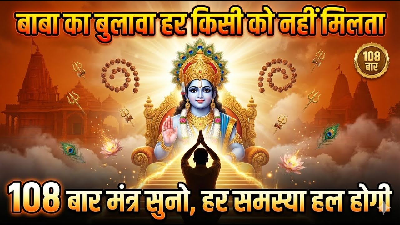 बाबा का बुलावा हर किसी को नहीं मिलता 🔱108 बार मंत्र सुनो | ॐ श्री श्याम कृपासागराय नमः | Khatu Shyam