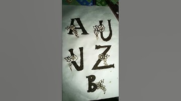 different style of font ##reels #fonts ##comment your name first letter