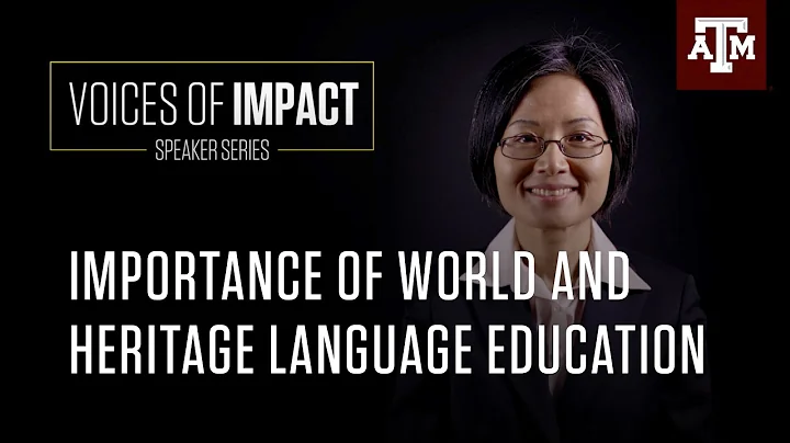 Dr. Li-Jen Kuo : Importance Of World And Heritage Language Education