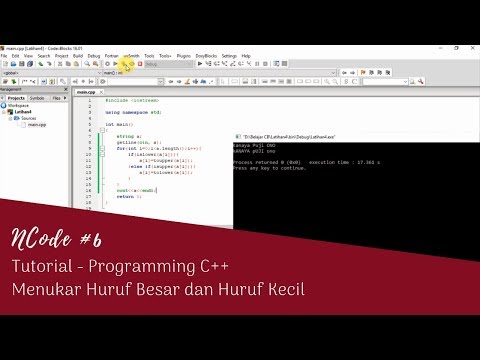 Menukar Huruf Besar dan Huruf Kecil - C++ Tutorial | NCode! #6