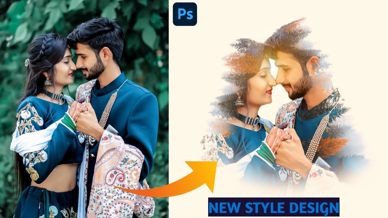 New Style Wedding Album cover Page Design In Photoshop | Wedding Wedding Album Cover Page 