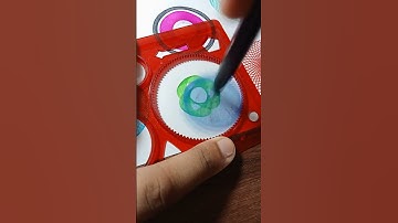 Simple Spirograph Design Geometric Shapes #spirograph #art #asmr #shorts