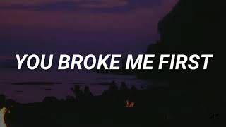 Madilyn - you broke me first (cover) [LYRICS]