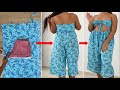 ✂👗 ¡PRECIOSO ENTERIZO De Pantalón Con ESCOTE! 🧵🪡 DIY How To Make A JUMPSUIT With A NECKLINE?
