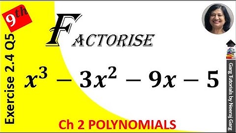 x3-3x2-9x-5 factorise | how to factorise x3-3x2-9x-5 | factorise x3-3x2-9x-5 by factor theorem