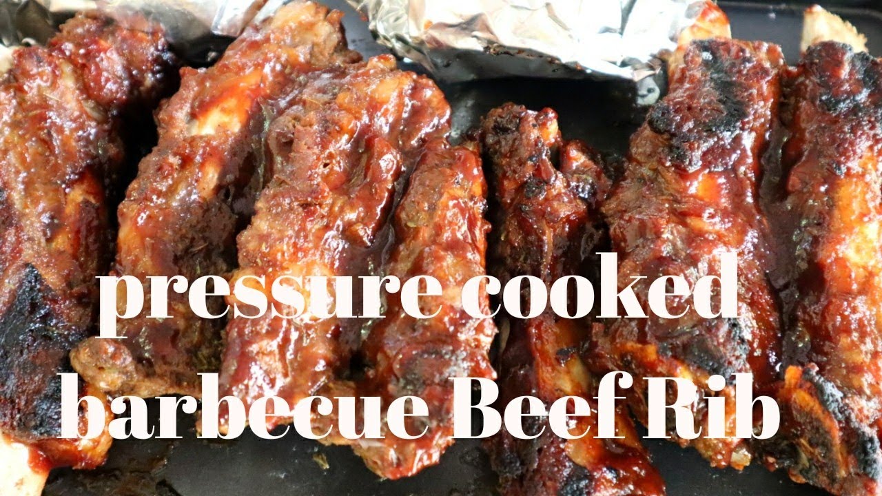 Pressure Cooked Barbecue Beef Rib YouTube