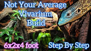 How To Build a Vivarium Bioactive DIY Tree Monitor #vivarium #reptiles #bioactive
