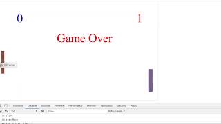 Javascript Pong Game: Scores and Game Over