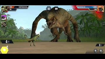 Boss battle Distortous Rex vs Scorpian Rex and Spinosaurus Rebirth duo