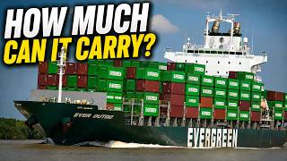 The Carrying Power of a Giant Container Ship | Evergreen on Long Tau River