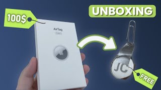 I Spent $100 on APPLE AIRTAGS and Made a FREE Keychain (UNBOXING)