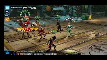 Raid on Orchis Omega bio node #marvelstrikeforce #msf #gameplay