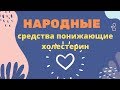 Народные средства понижающие холестерин